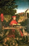 Lucas Cranach Kardinal Albrecht von Brandenburg oil on canvas